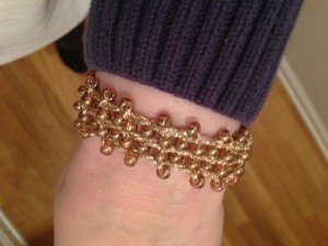 knitted bracelet